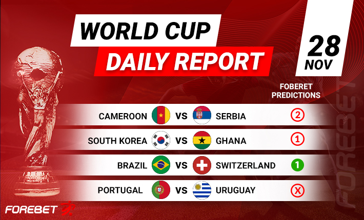 World Cup Round-Up (Day 9) – Brazil and Portugal Advance as 14 Goals Scored on Monday
