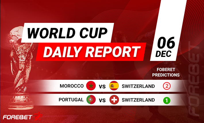 World Cup Round-Up (Day 17) – Morocco Stun Spain Before Portugal Hit Switzerland for Six