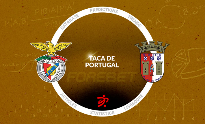 Benfica and Sporting Braga clash in the Taca de Portugal