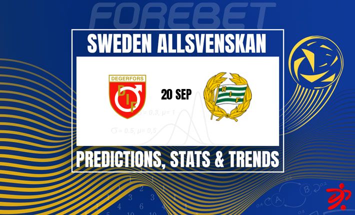 Hammarby IF Look to Extend Dominance Against Struggling Degerfors IF