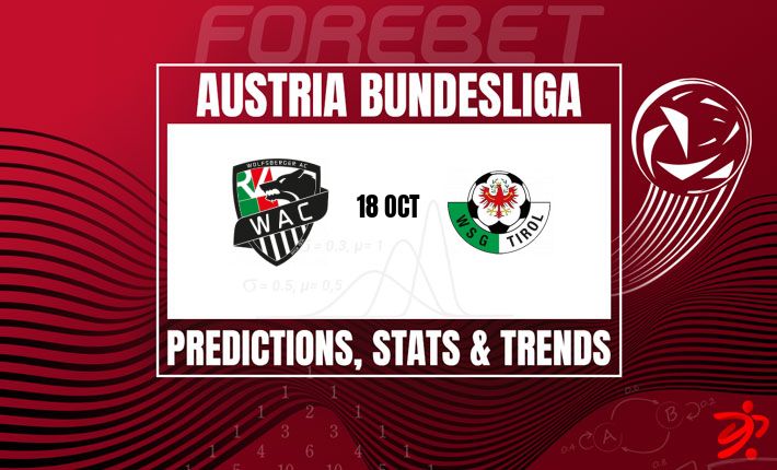 WSG Tirol Seek to Extend Wolfsberger AC’s Winless Streak at the Lavanttal Arena