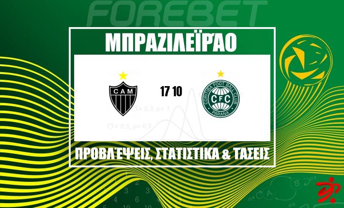 Η Atlético Mineiro ψάχνει εκδίκηση και μομέντουμ απέναντι στην Coritiba στην Arena MRV