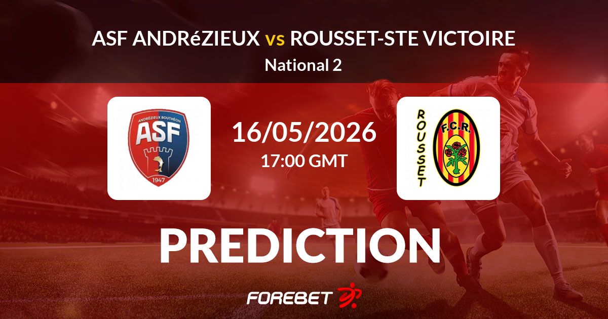 ASF Andrézieux vs Rousset-Ste Victoire Prediction, Stats, H2H - 16 May 2026