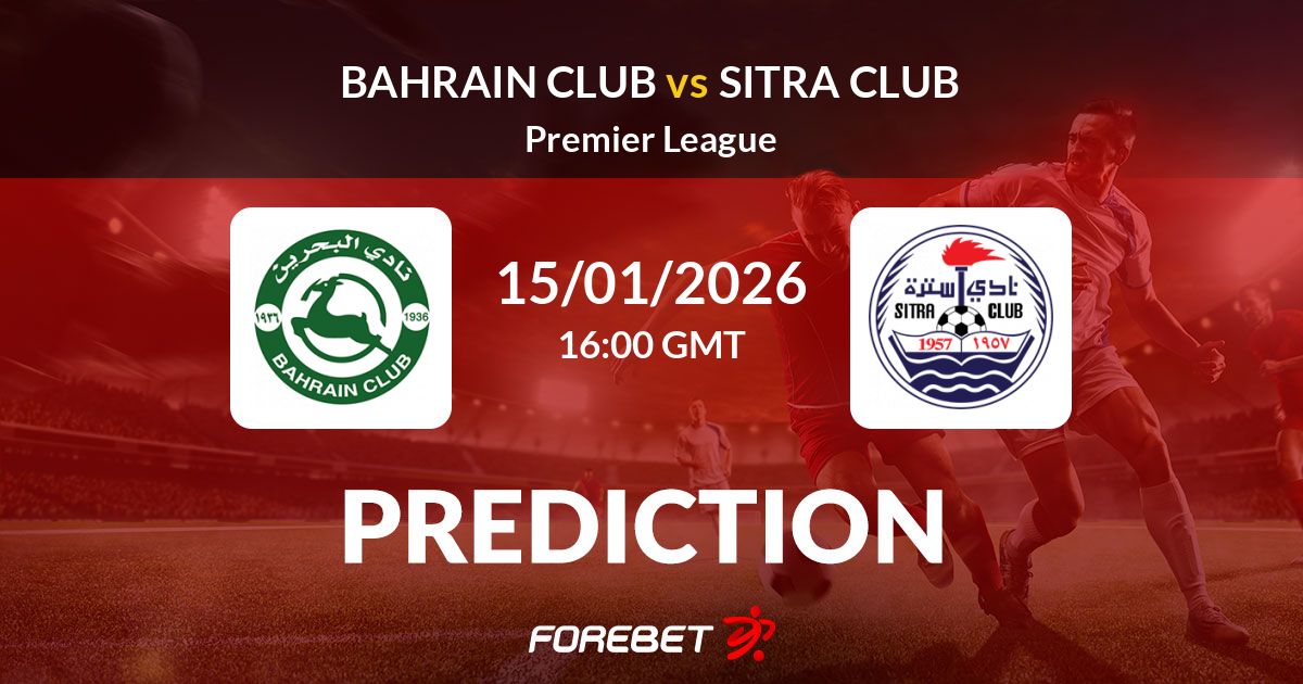 Bahrain Club vs Sitra Club Prediction, Stats, H2H - 15 Jan 2026