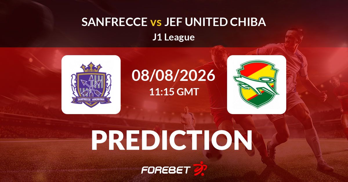 Sanfrecce vs JEF United Chiba Prediction, Results, Stats, H2H - 08