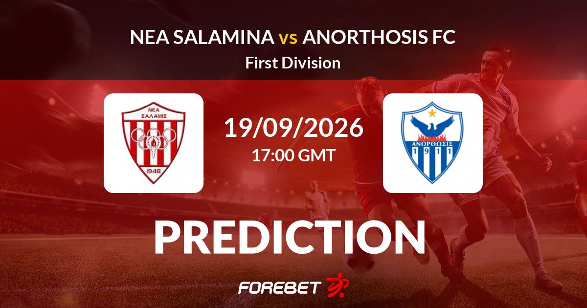 Lamina Math Nea Salamina vs Anorthosis FC Prediction, Stats, H2H - 19 Sep 2026
