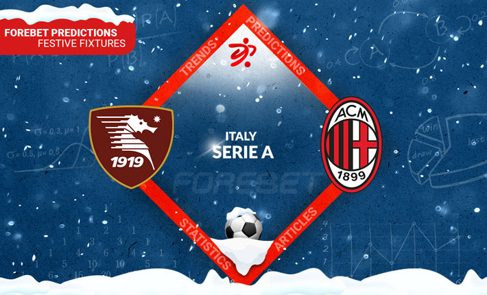 AC Milan seeking a fifth match without defeat against Salernitana in Serie A